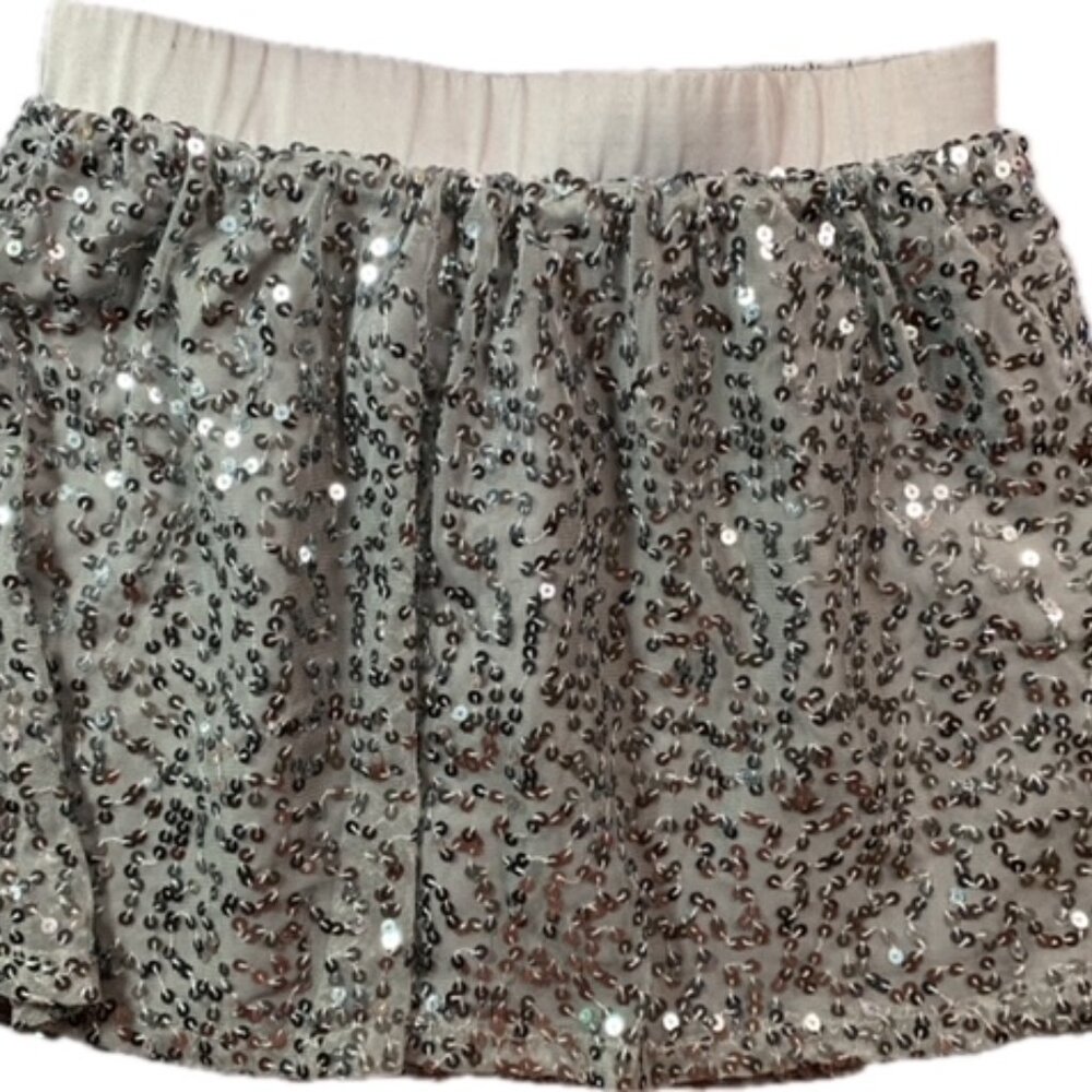Candies Girl's XS 7/8 Skirt with Silver Sequins